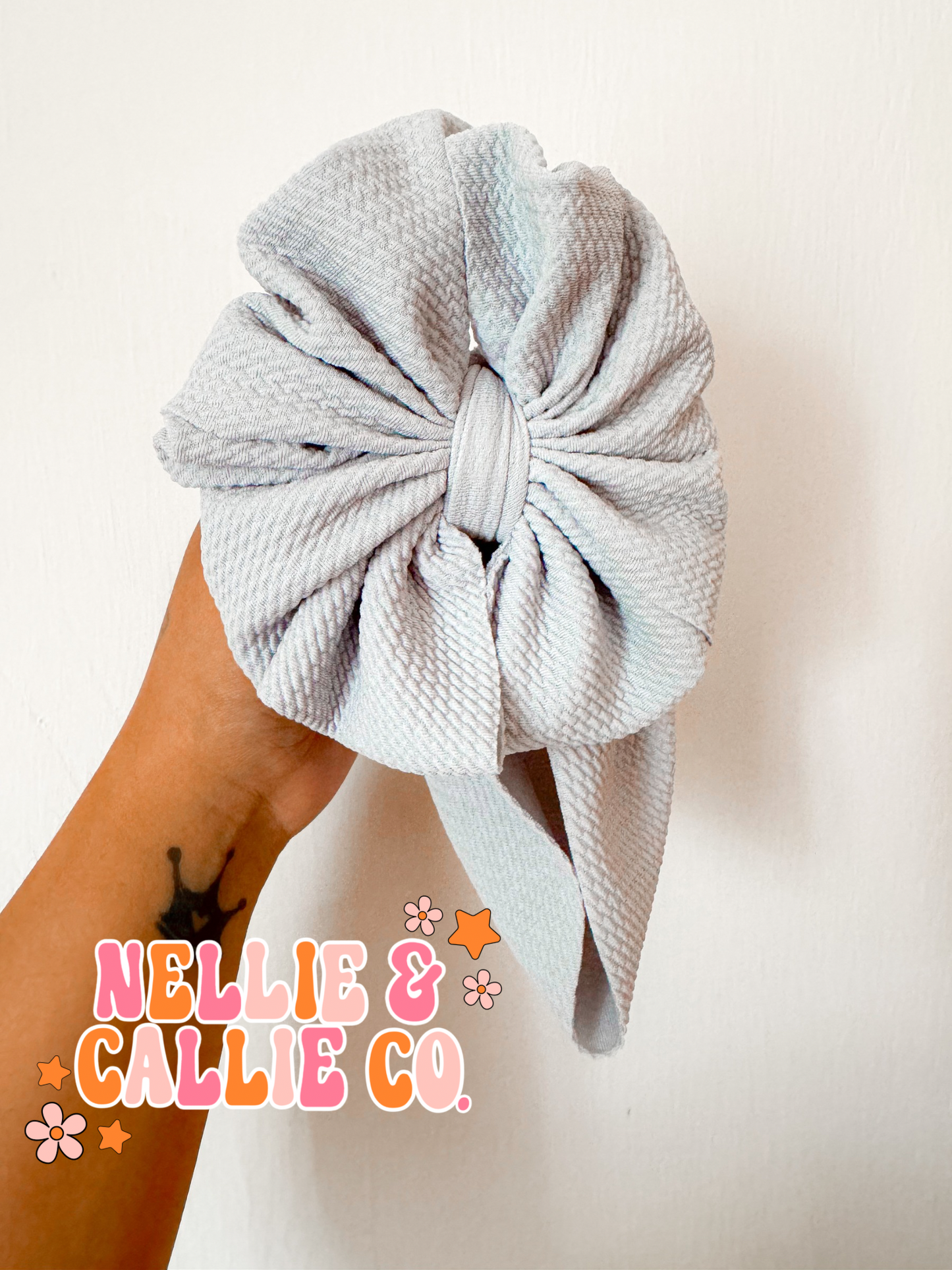 Light Gray Bullet Bows