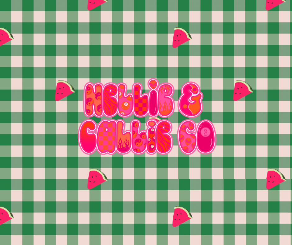 Watermelon on gingham BOWS
