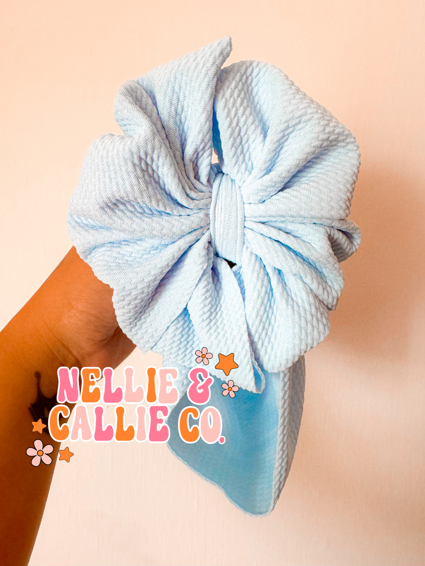 Light Blue Bullet Bows