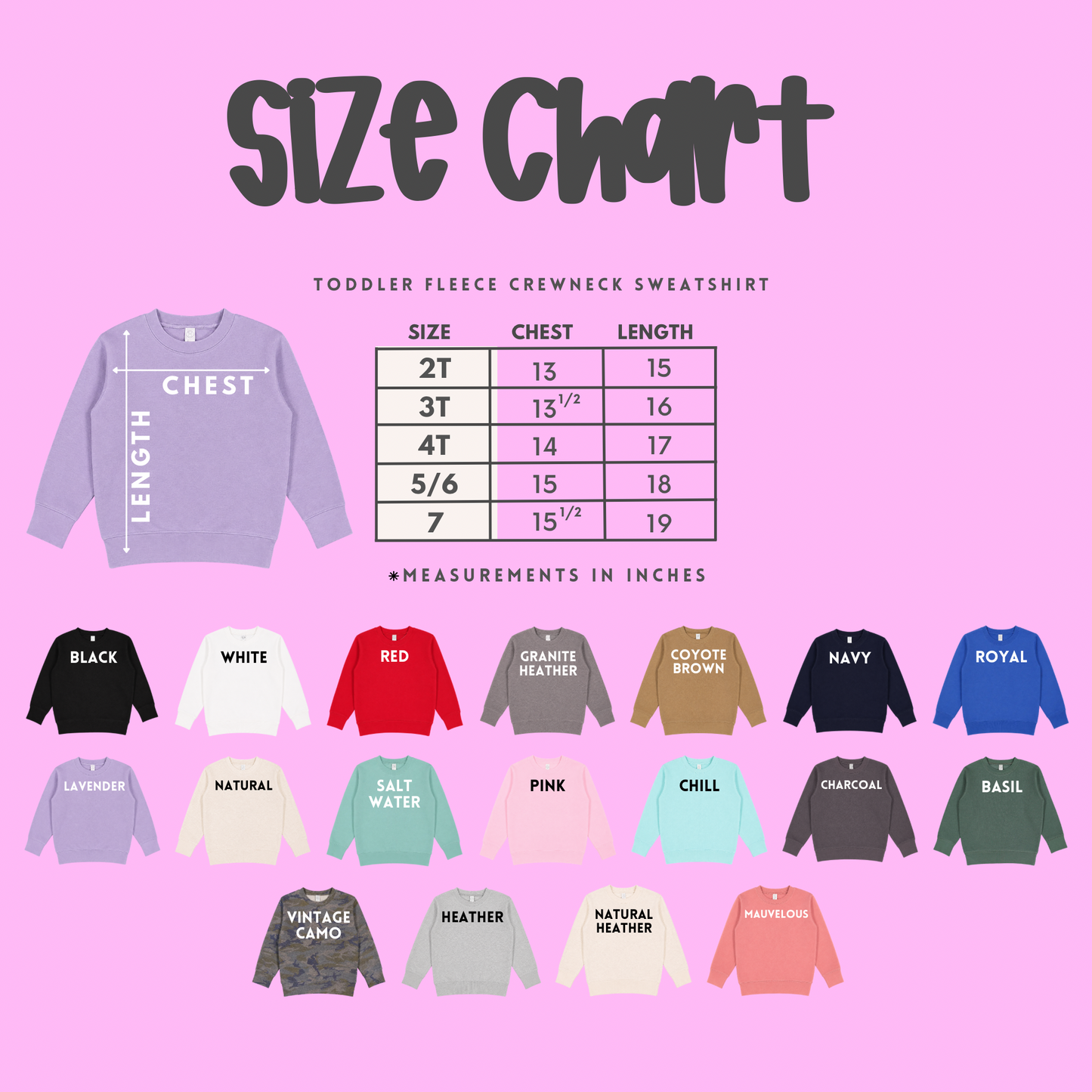 TODDLER CREWNECKS