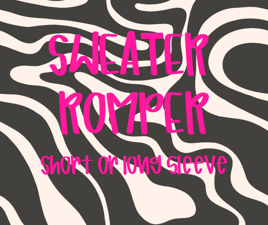 Sweater Romper (Short or Long sleeve)