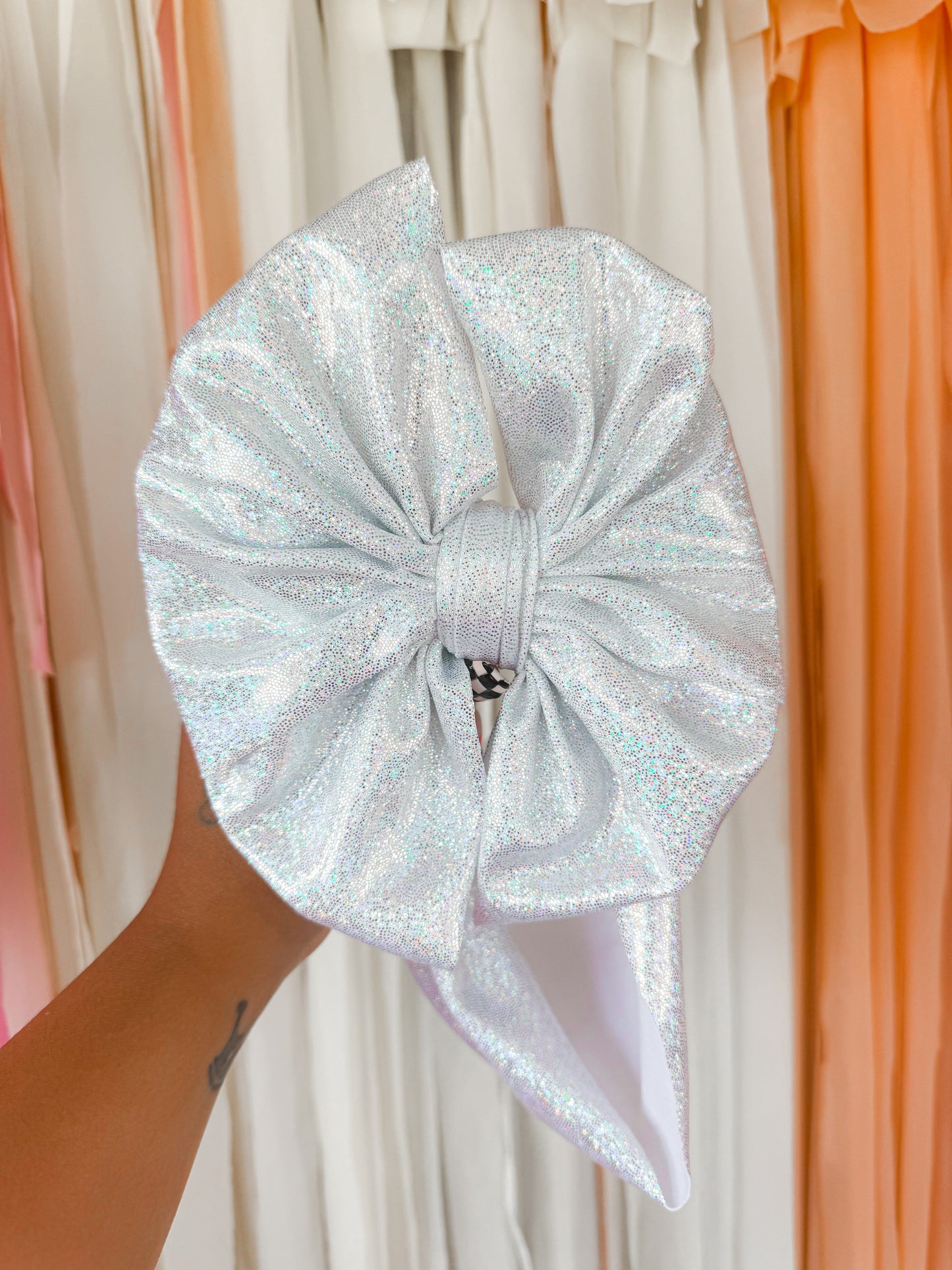 SILVER HOLO BOWS
