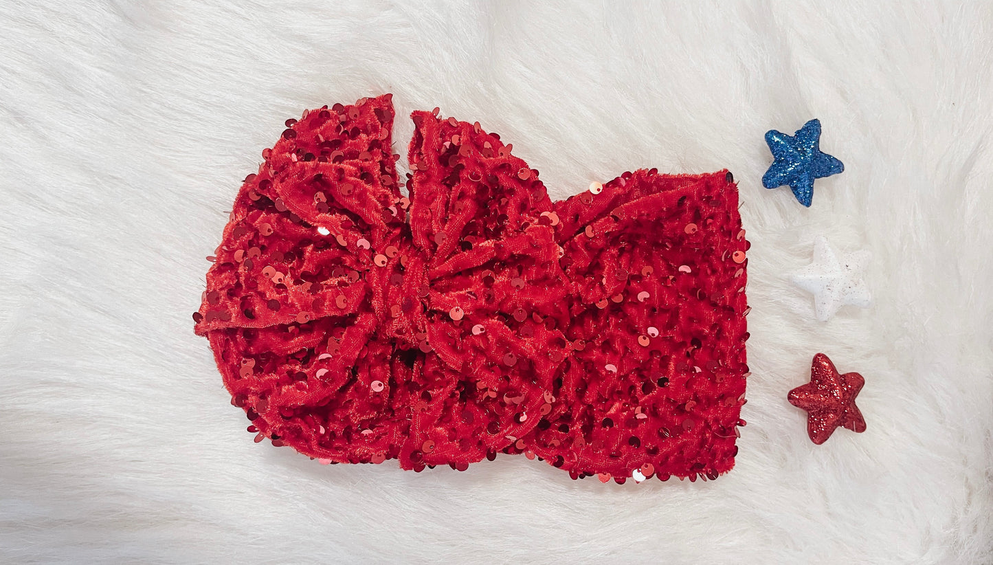 Red Sequin BOWS