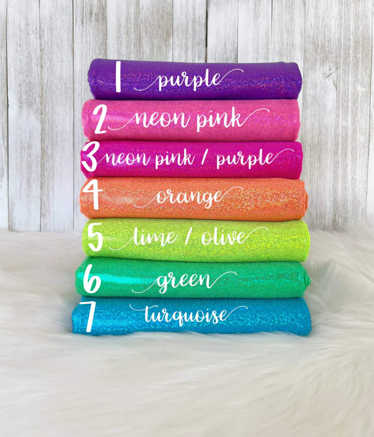HOLO HANDSEWN 1-17 (CHOOSE COLOR & LEAVE ME NOTES AT CHECKOUT)