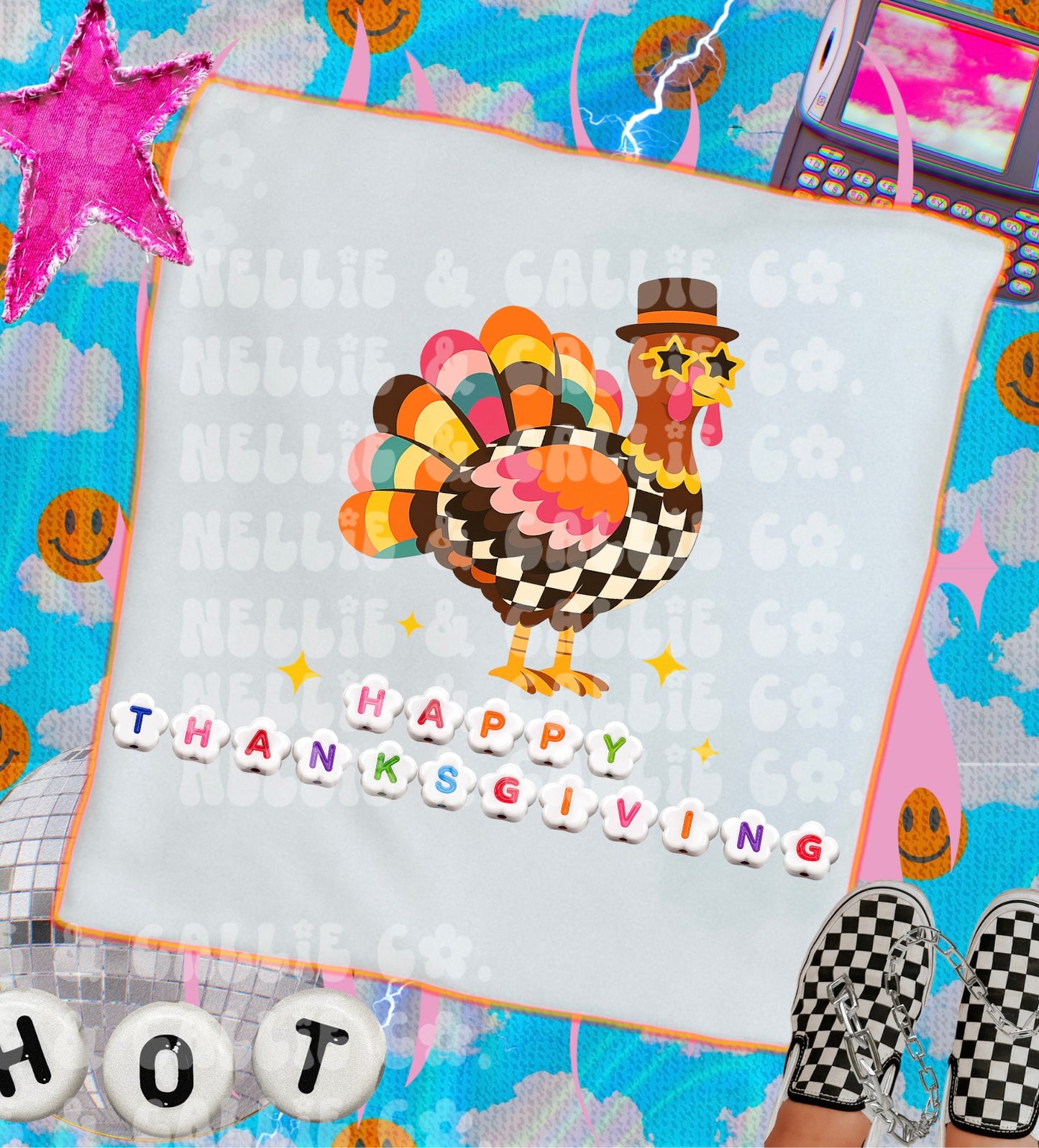 Happy Thanksgiving (baby-kids sizes only! Pick color and size)