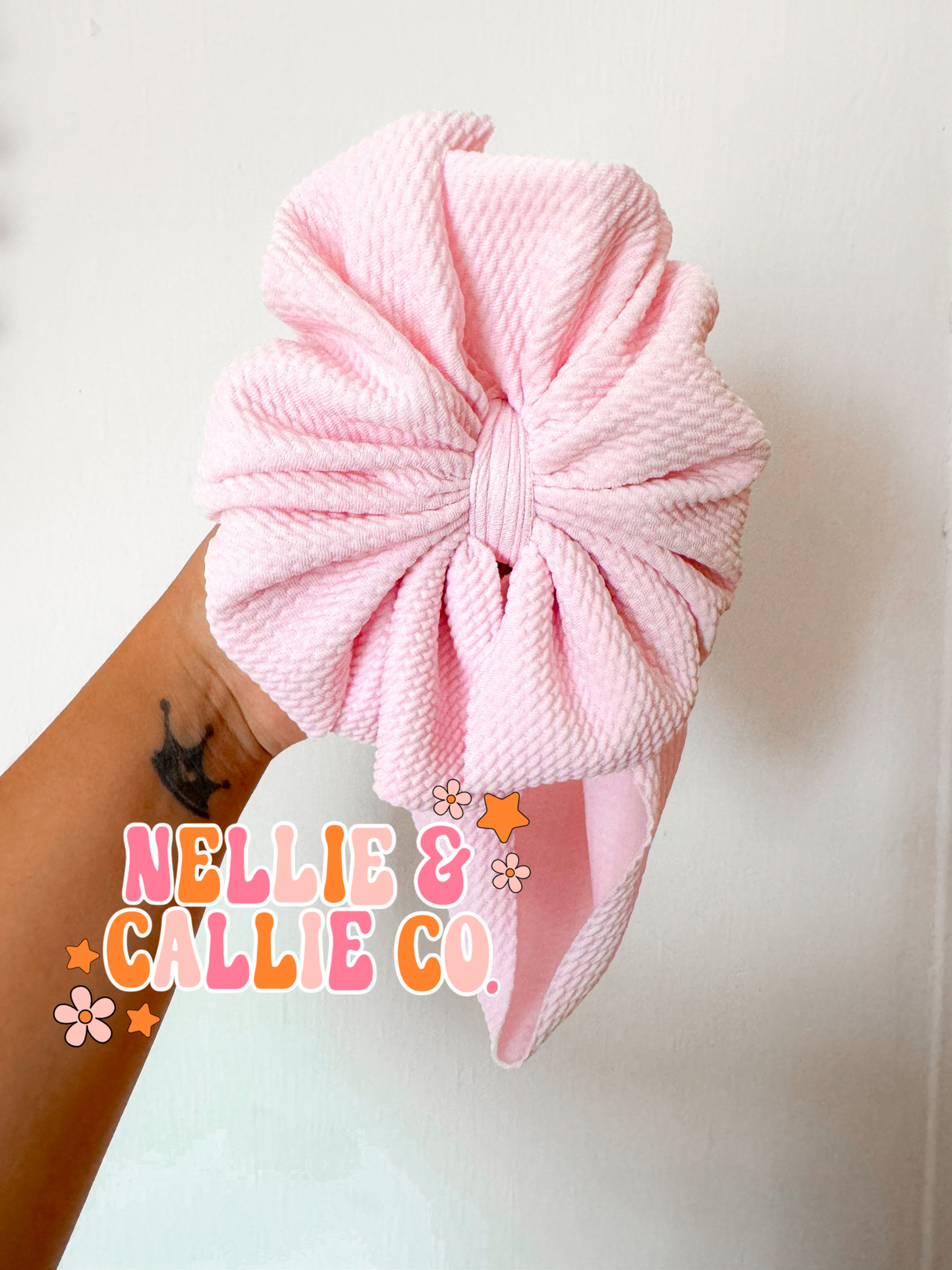 Baby Pink Bullet Bows