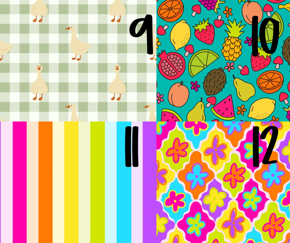 WEEKLY PRINTS 🔥 BOWS (leave number in notes)