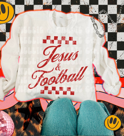 JESUS & FOOTBALL (baby-kids sizes only! Pick color and size)