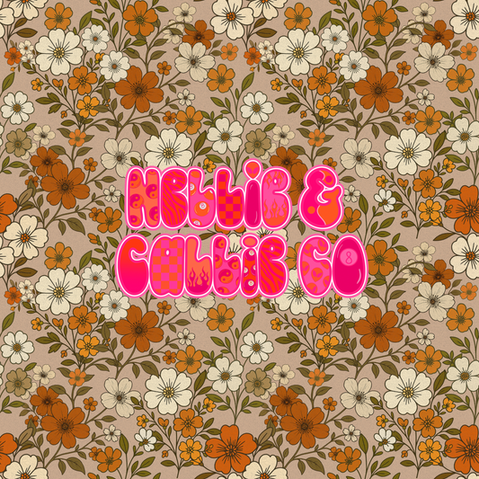 VINTAGE BOHO FLORAL HANDSEWN