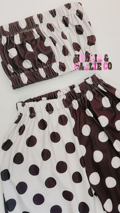 Polka Dot 2PC SET 🤎
