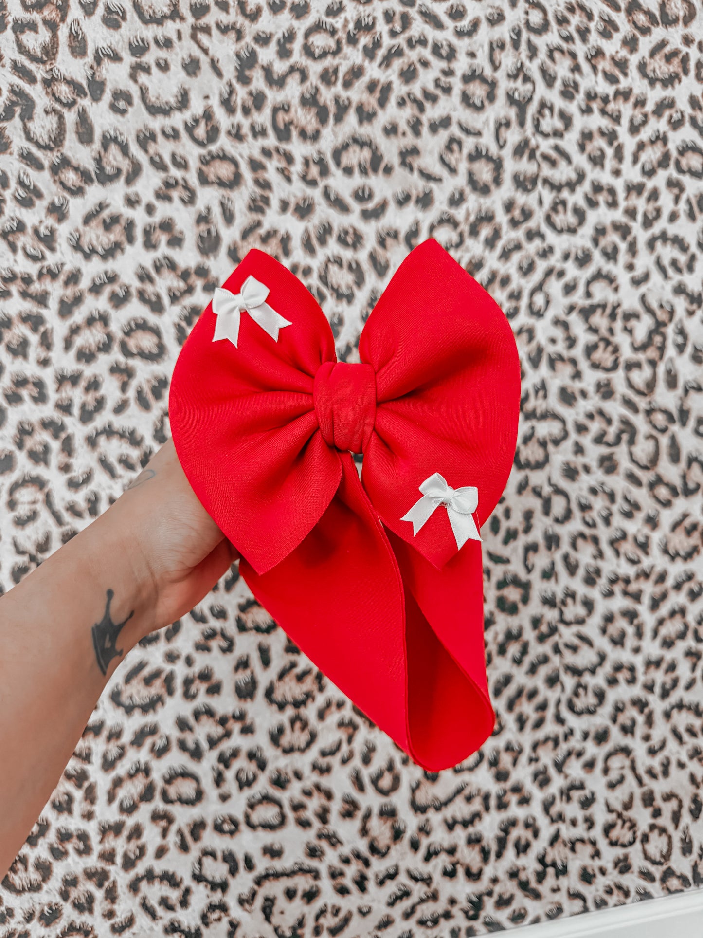 Puff Bows (RED, WHITE OR NAVY - leave color in notes)