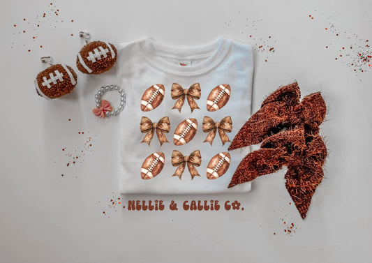 Football & Coquette Bows GRAPHICS