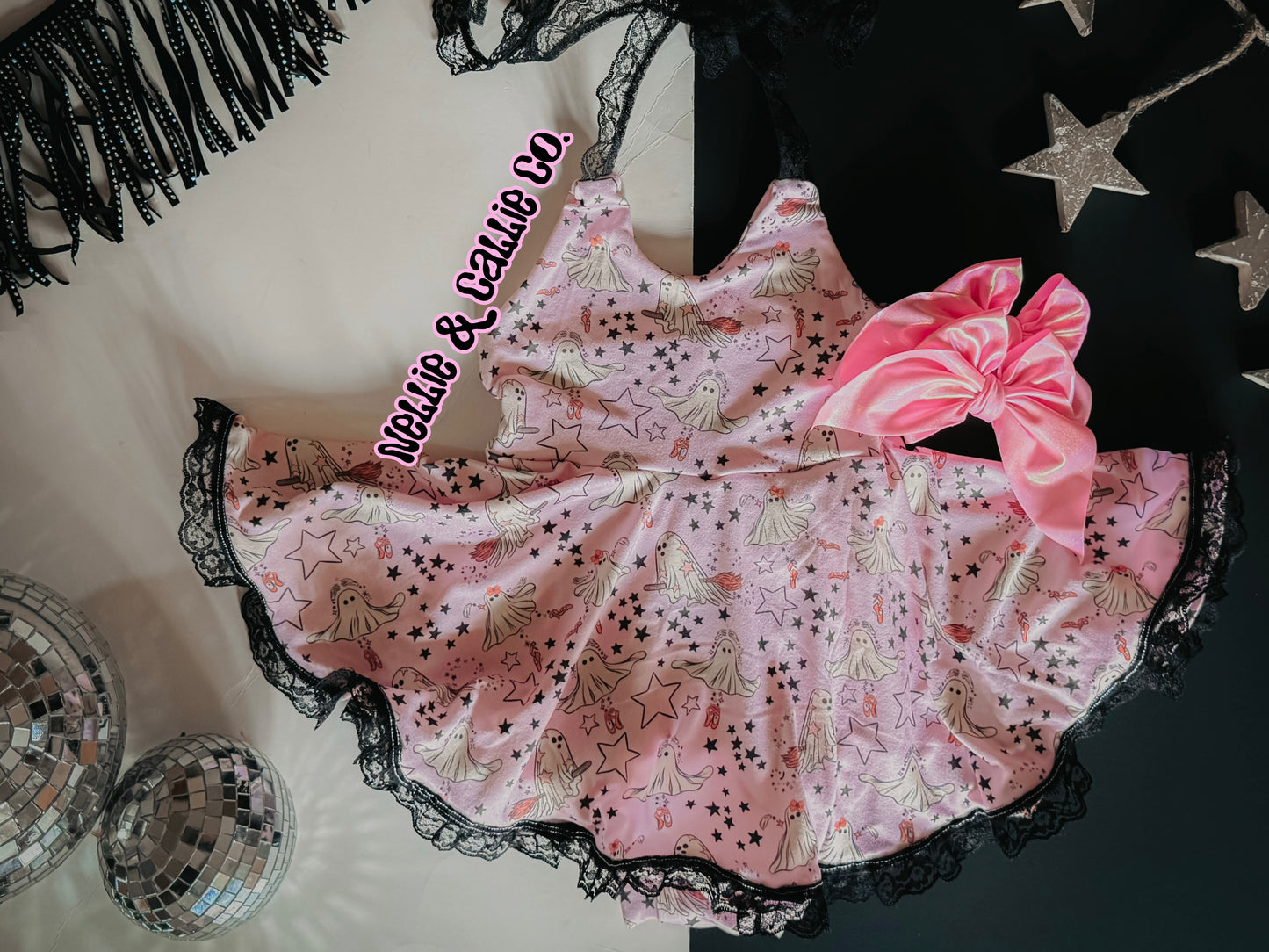CUTIE GHOSTS HALTER DRESS ROMPER 👻 🎀