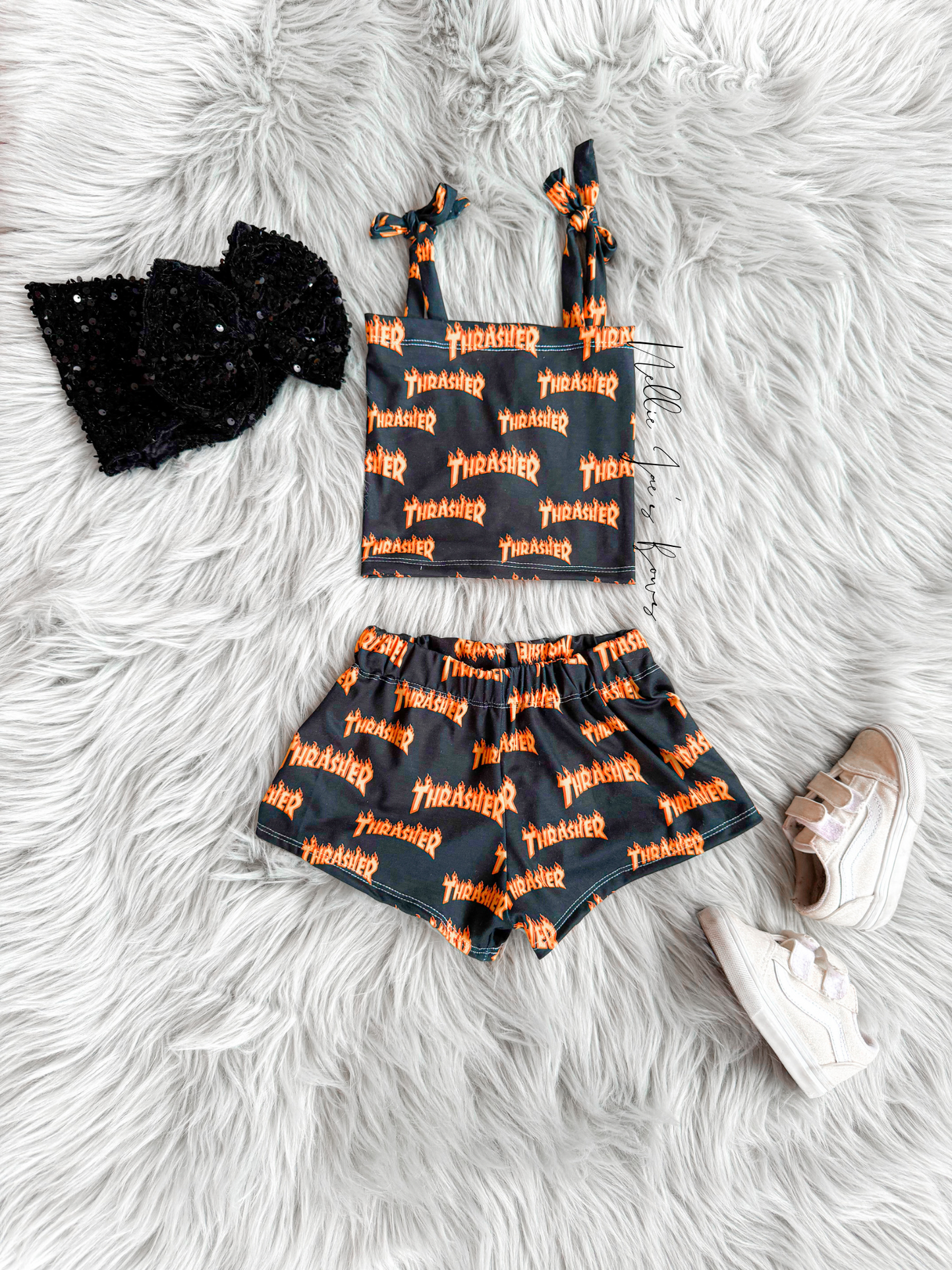 Tube with straps & Breezy Shorts
