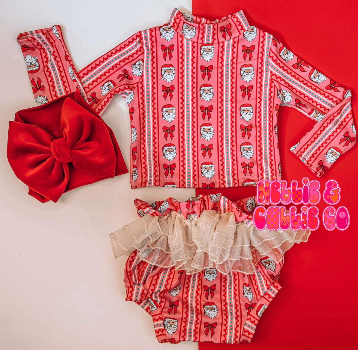 GIRLY SANTA 2PC SET (leave size in notes)