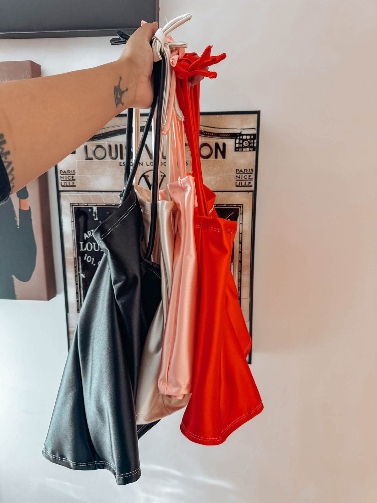 SOLID SATIN HANDSEWN (LEAVE PRINT AT CHECKOUT)