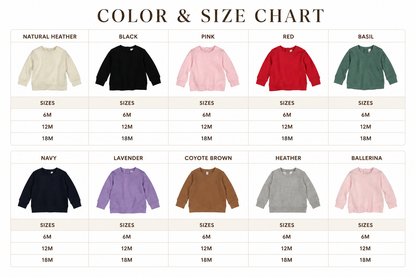 INFANT & TODDLER GRAPHIC CREWNECKS (choose your graphic)