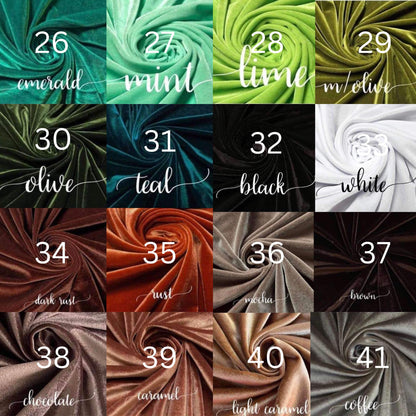 VELVET BOWS (CHOOSE COLOR & LEAVE ME NOTES)