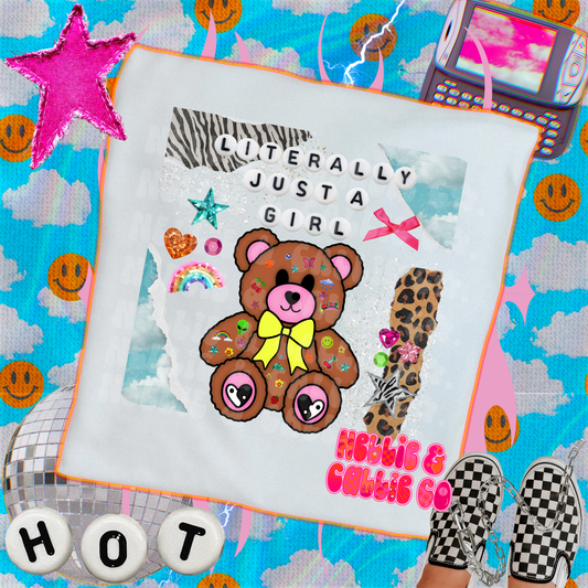 Literally Just A Girl Graphic (leave color & size at checkout)